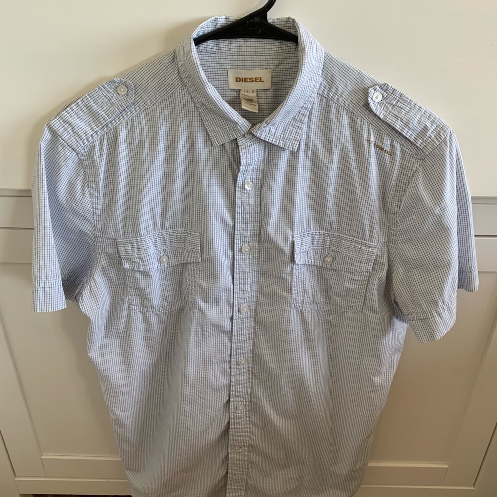 Blue Diesel Button Up Shirt